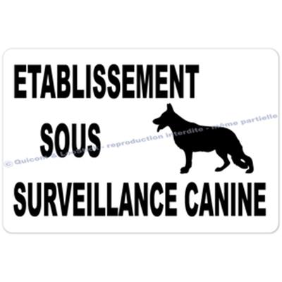 Autocollants Etablissement sous Surveillance Canine (GM)