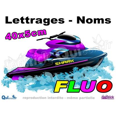 Lettrages Jet-Ski Adhésif FLUO 40cm