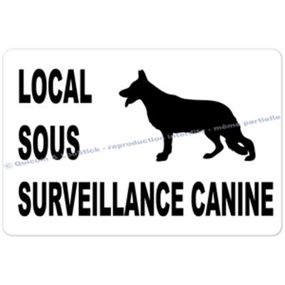 Autocollants Local sous Surveillance Canine (GM)