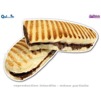 Autocollant Panini coupé Nutella