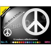 Sticker Peace REFLECHISSANT