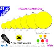 stick ETIQUETTES RONDES adhsives couleur FLUO