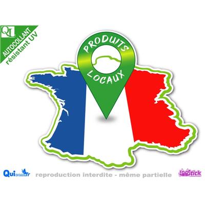 Sticker autocollant PRODUITS LOCAUX FRANCE adhésif