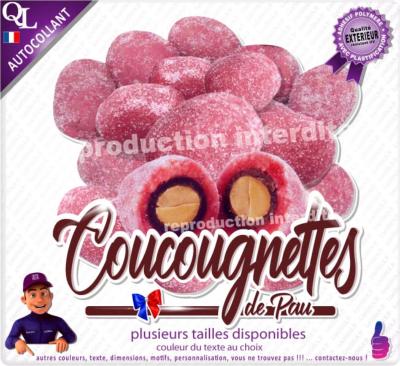 Autocollant COUCOUGNETTES de PAU TITRE sticker