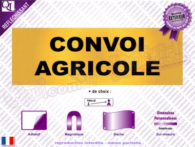 CONVOI AGRICOLE adhésif - magnet - bâche