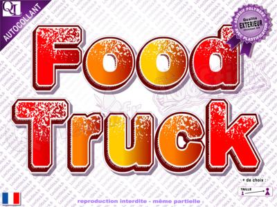 Autocollant TITRE Déco Food Truck (ref1)