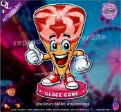 Autocollant GLACE CONE COMIQUE ref1