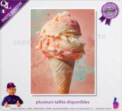 GLACES BOULES poster photo adhésif  ref 2