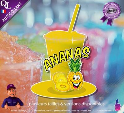 autocollant GRANITE parfum ANANAS sticker