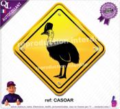 Autocollant PANNEAU AUSTRALIE oiseaux