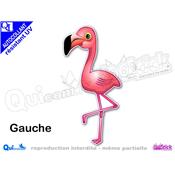 Autocollant FLAMANT ROSE COMIQUE male