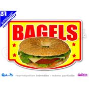 Autocollant BAGELS cadre - couleurs au choix