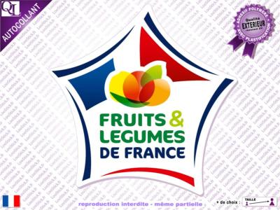 Autocollant FRUITS ET LEGUMES DE FRANCE