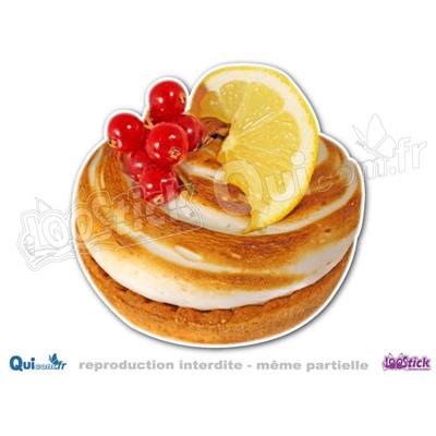 Autocollant Tartelette Meringue Citron fruits