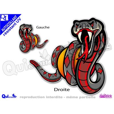 Autocollant COBRA ref1 sticker résistant UV