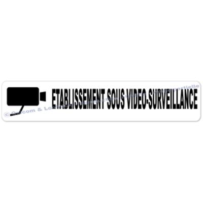 Autocollants Etablissement sous Vidéo Surveillance (PM)