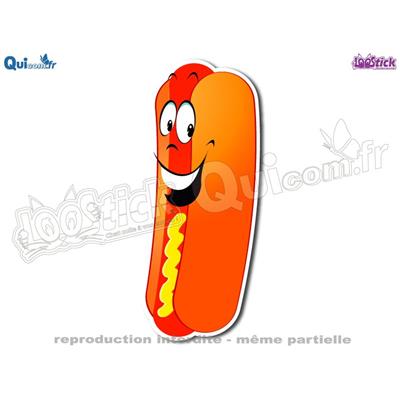 Autocollant Cartoon HOT-DOG