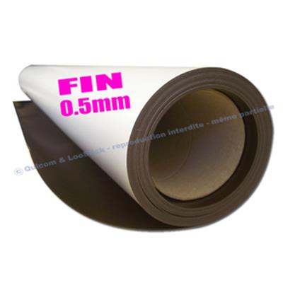 Plaque Aimantée Magnétique Blanc FIN 0,5mm