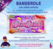 Banderole BONBONS plv stand Forain