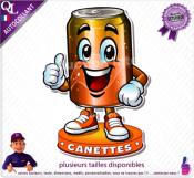 Autocollant CANETTES COMIQUE ref1
