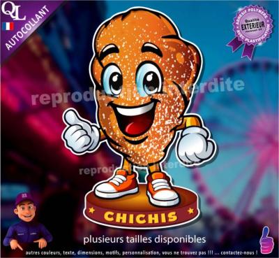 Autocollant CHICHIS MASCOTTE COMIQUE ref1