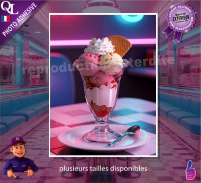 GLACE COUPE poster photo adhésif  ref 1