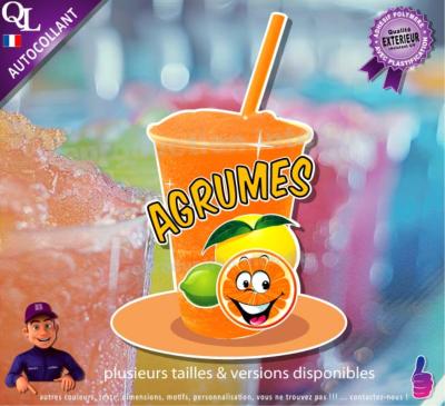 autocollant GRANITE parfum AGRUMES sticker