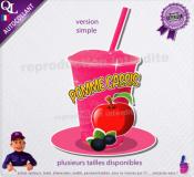 autocollant GRANITE parfum POMME CASSIS sticker