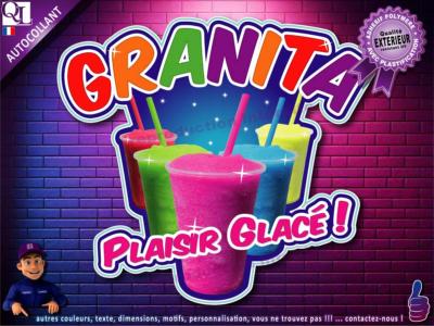 Autocollant GRANITA titre Plaisir Glacé