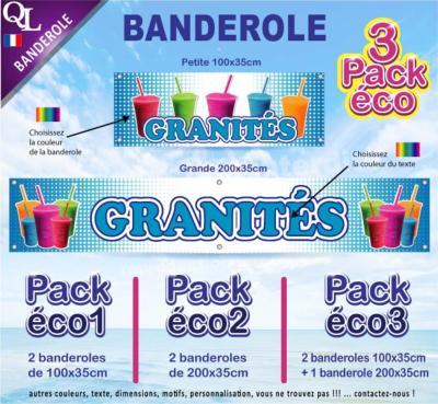 Banderole GRANITES Pack éco au choix