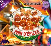 PANCARTE PLV PVC PAIN D'ÉPICES ruban forain