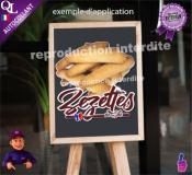 Autocollant ZEZETTES de SETE TITRE sticker