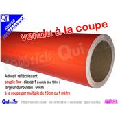 Adhsif Rflchissant souple ORANGE vendu  la coupe