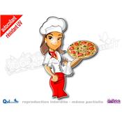 Autocollant Pizzaolo Femme (ref1)