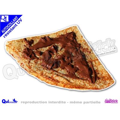 Sticker autocollant CREPE NUTELLA résistant UV