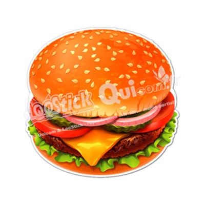 Autocollant Hamburger Dessin (ref1)