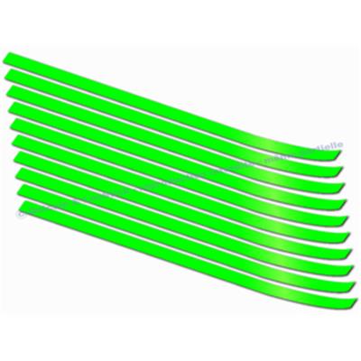 10 Liserets Vert FLUO 57cm