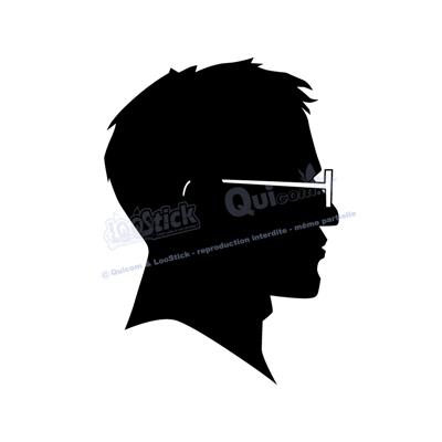 2 stickers Silhouette HOMME 20x28cm