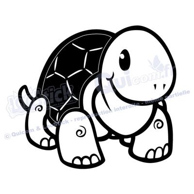 1 sticker TORTUE 22x20cm