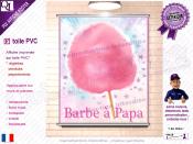PLV BARBE A PAPA| choix : affiche autocollante - diffusant pour enseigne lumineuse - banderole - toile imprimée