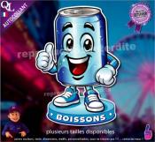 Autocollant BOISSON CANETTE SODA COMIQUE ref1