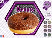 Autocollant DONUTS hexa effet mtal