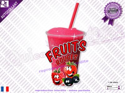 Autocollant GRANITA Fruits Rouges