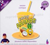 autocollant GRANITE parfum COCO ANANAS sticker