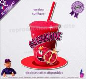 autocollant GRANITE parfum GRENADINE sticker