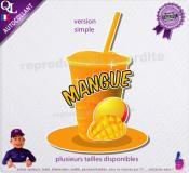 autocollant GRANITE parfum MANGUE sticker