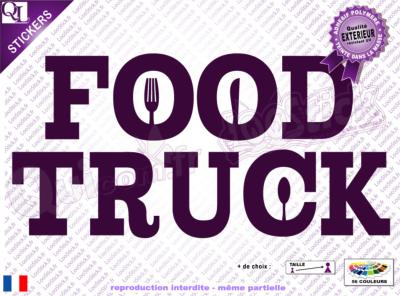 Stickers Lettrage FOOD TRUCK Titre (ref4)