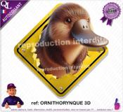 Autocollant PANNEAU AUSTRALIE animaux 3D
