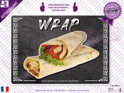 Autocollant WRAP fond ardoise