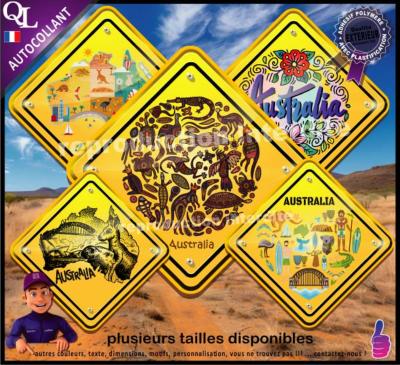 Autocollant PANNEAU AUSTRALIE carte australia